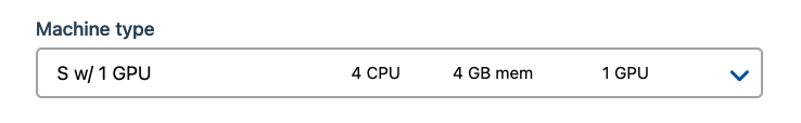 GPU machine type