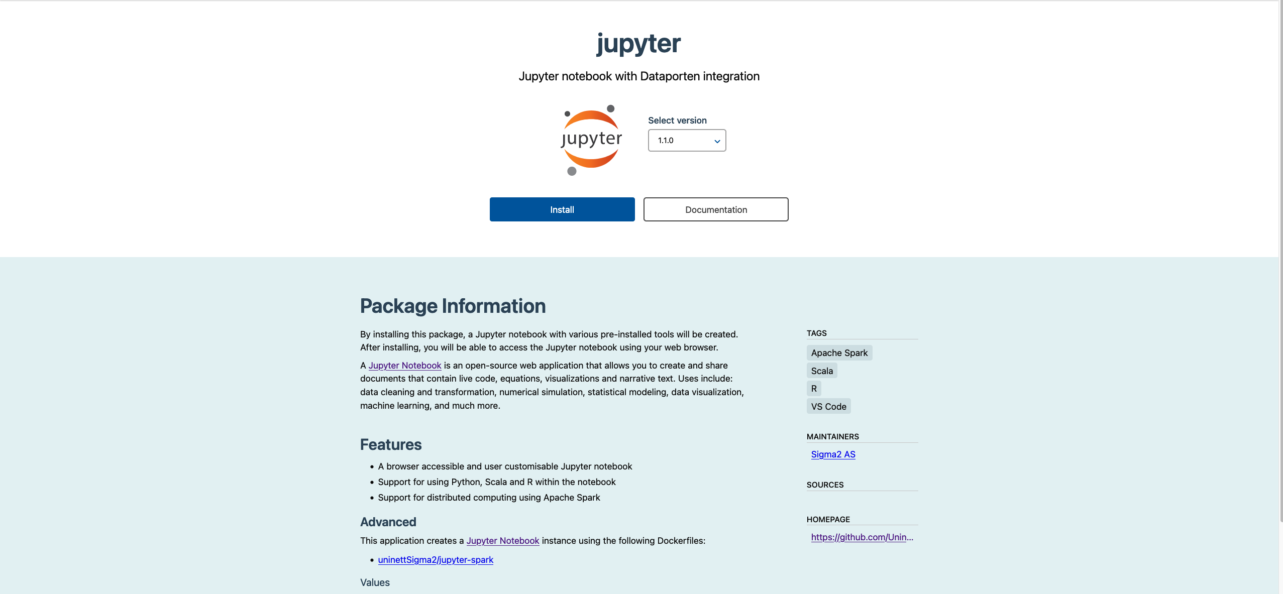 Jupyter package