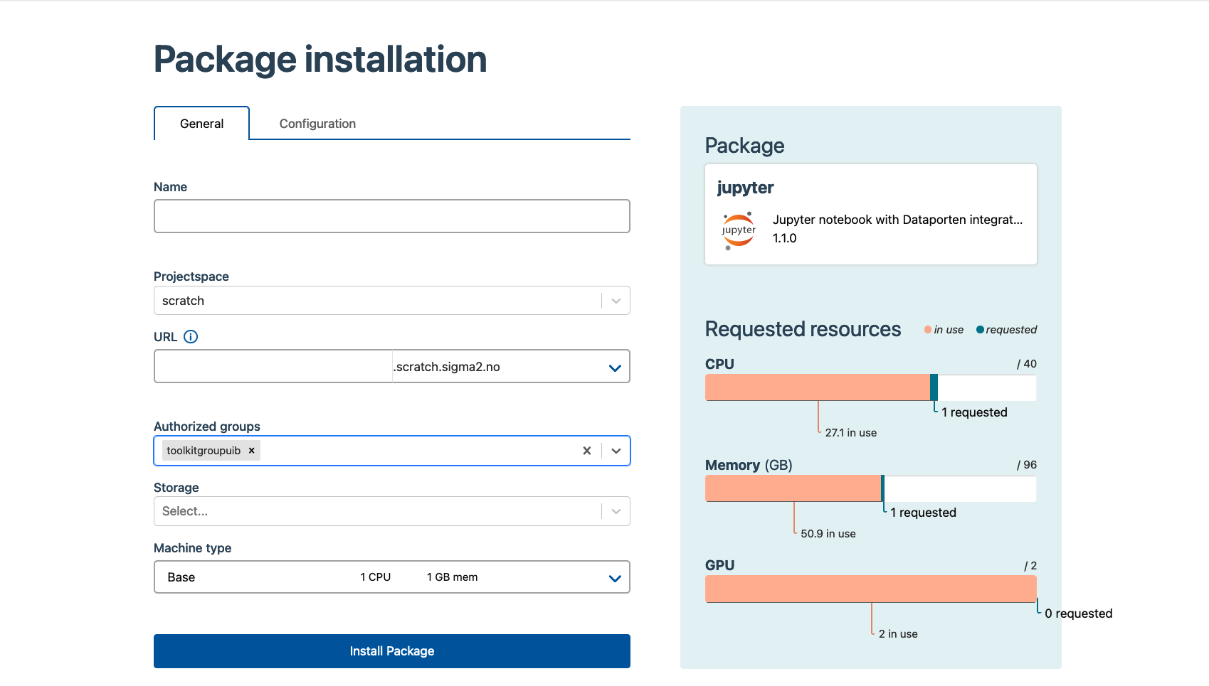 Jupyter install page